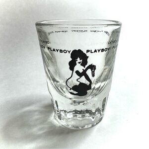 Vintage 1960s -1970s Fremlin playboy holding club keys shot glass